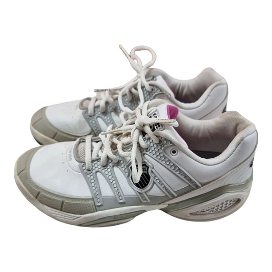 K-Swiss Women's Defier DS Tennis Shoes White Sneakers Size 11 US, 9 UK, 43 🎾