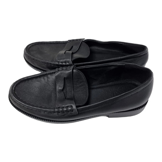 SEED HERITAGE Leather Shoes Womens Slip On Black Flats Size 36 EU, 5.5 AU ✔️