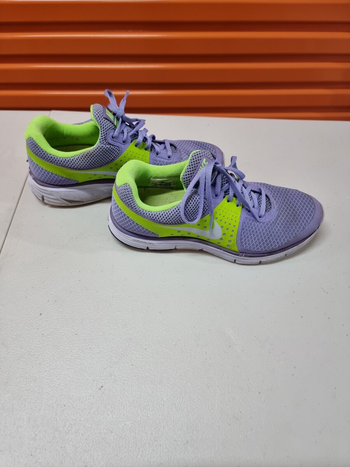 NIKE LunarSwift 4 Womens Shoes Purple/Green Runners Size 9 US, 6.5 UK, 40.5 EUR