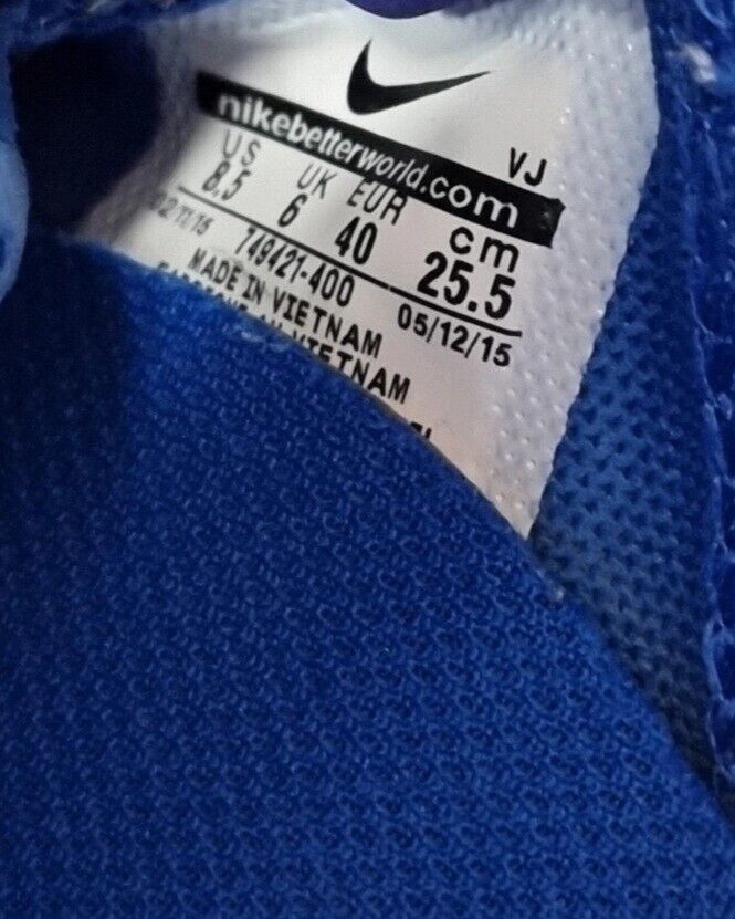 NIKE Free Cross Compete Womens Shoes Blue Runners Size 8.5 US, 6 UK, 40 EUR 👟