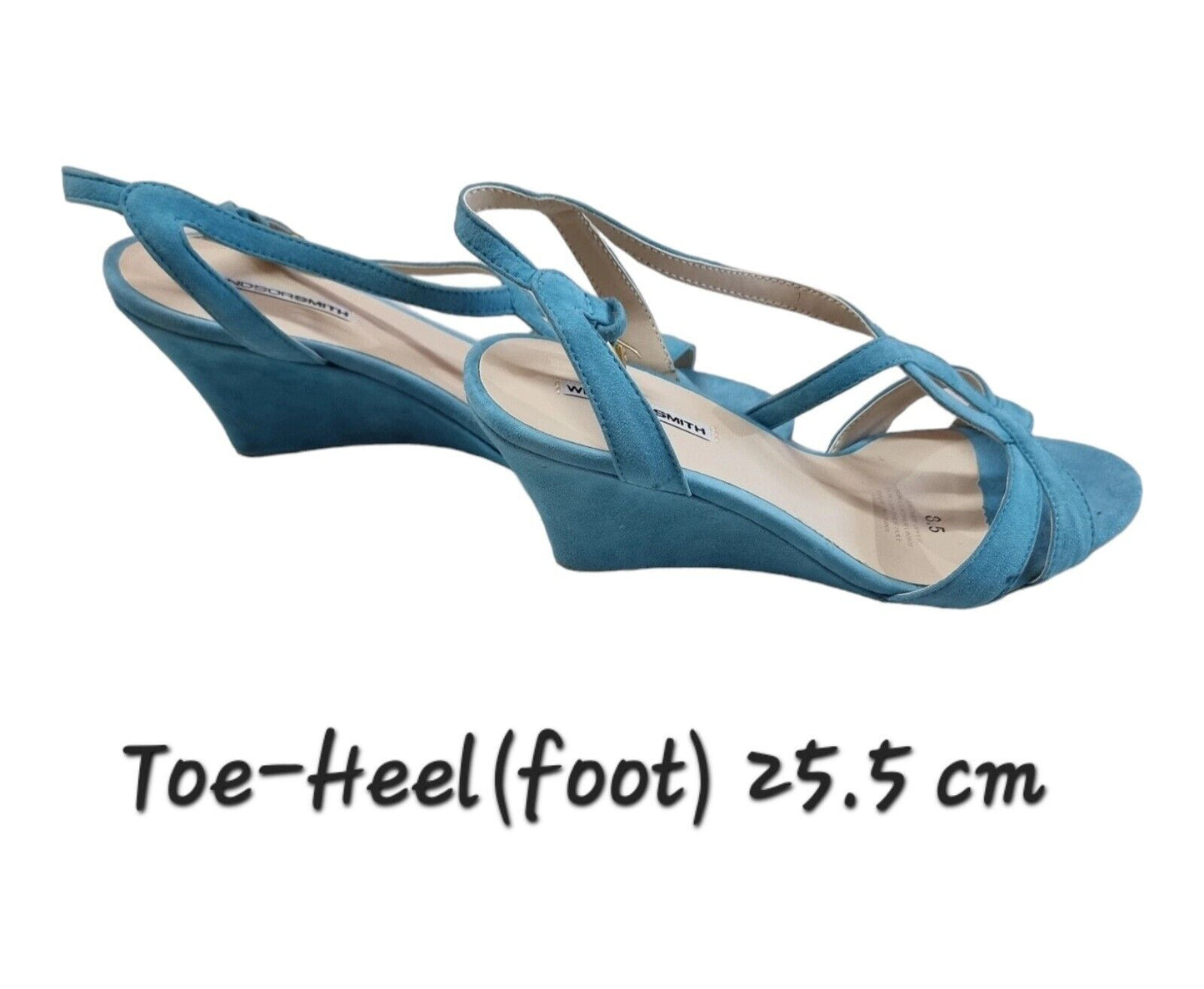 Windsor Smith Lollie Womens Sandals Blue Leather Shoes 8.5 AU/US, 6.5 UK, 39.5EU