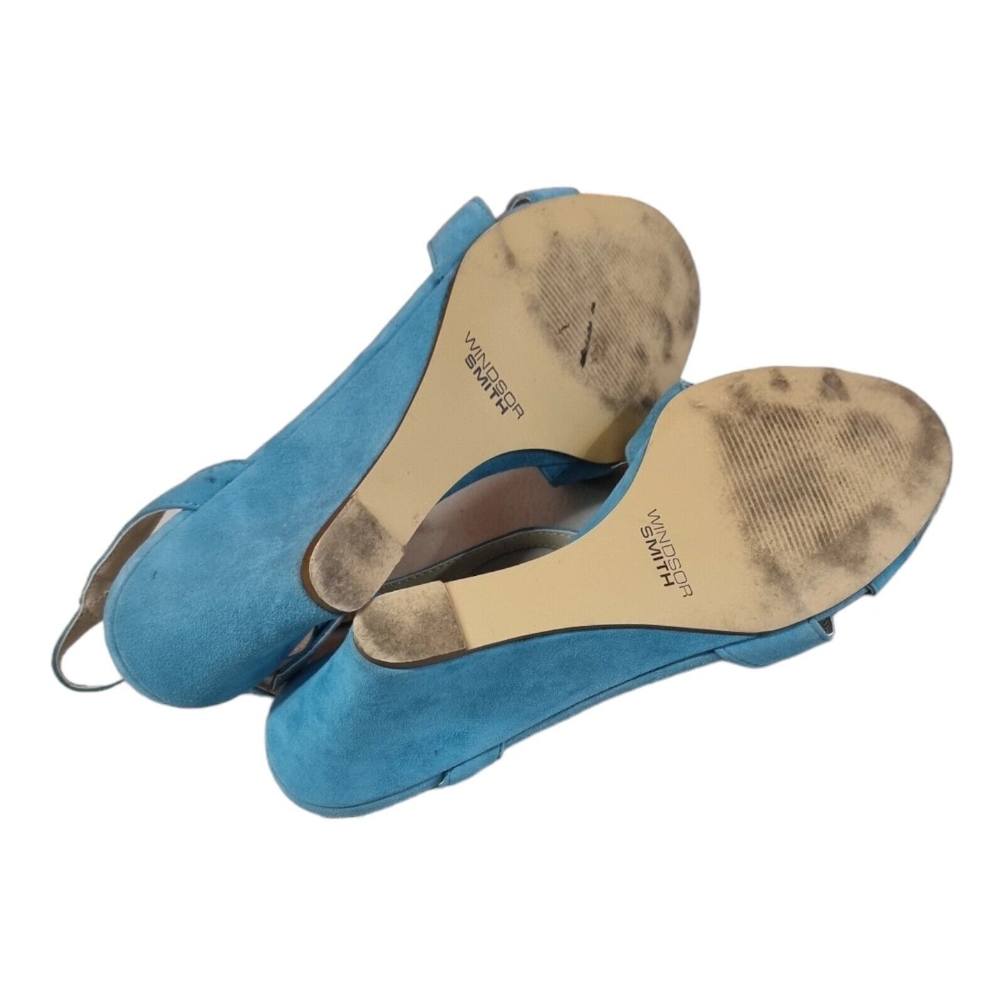 Windsor Smith Lollie Womens Sandals Blue Leather Shoes 8.5 AU/US, 6.5 UK, 39.5EU