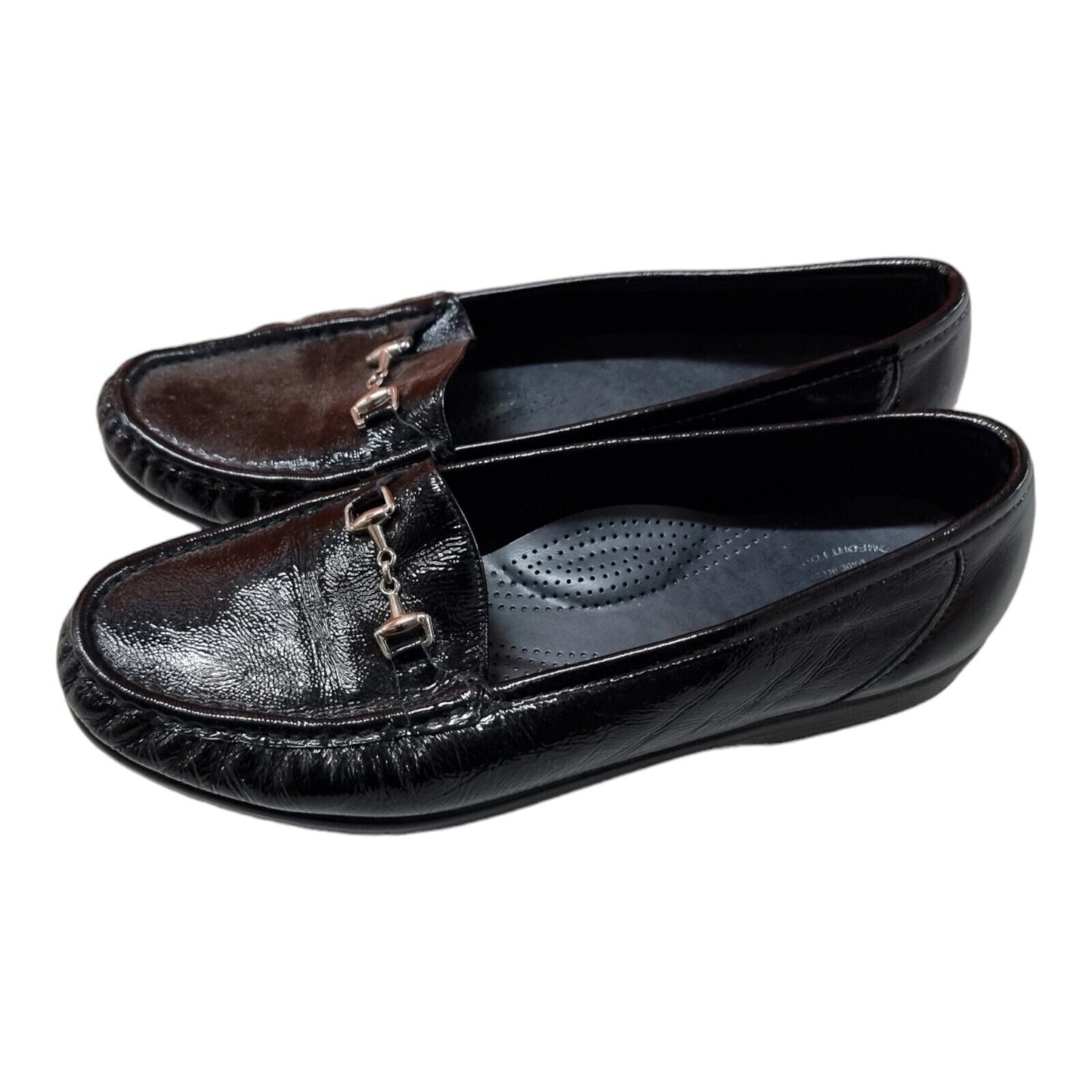 SAS Tripad 8.5 N Comfort Womens Flats Black Leather Shoes Size 11 US, 9 UK, 43EU