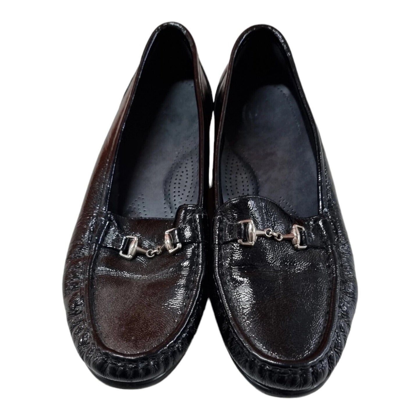 SAS Tripad 8.5 N Comfort Womens Flats Black Leather Shoes Size 11 US, 9 UK, 43EU