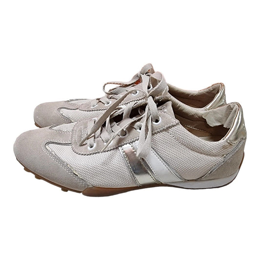 GEOX Respira Womens Shoes Cream Sneakers Size 10 US, 9 UK, 40 EUR 👟