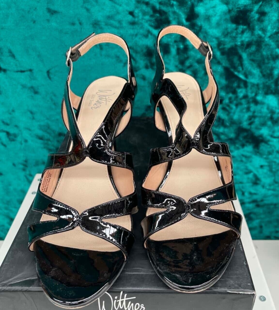 WITTNER Barb Womens Shoes Black Leather Sandals Size 9.5 AU, 40 EUR - With Box