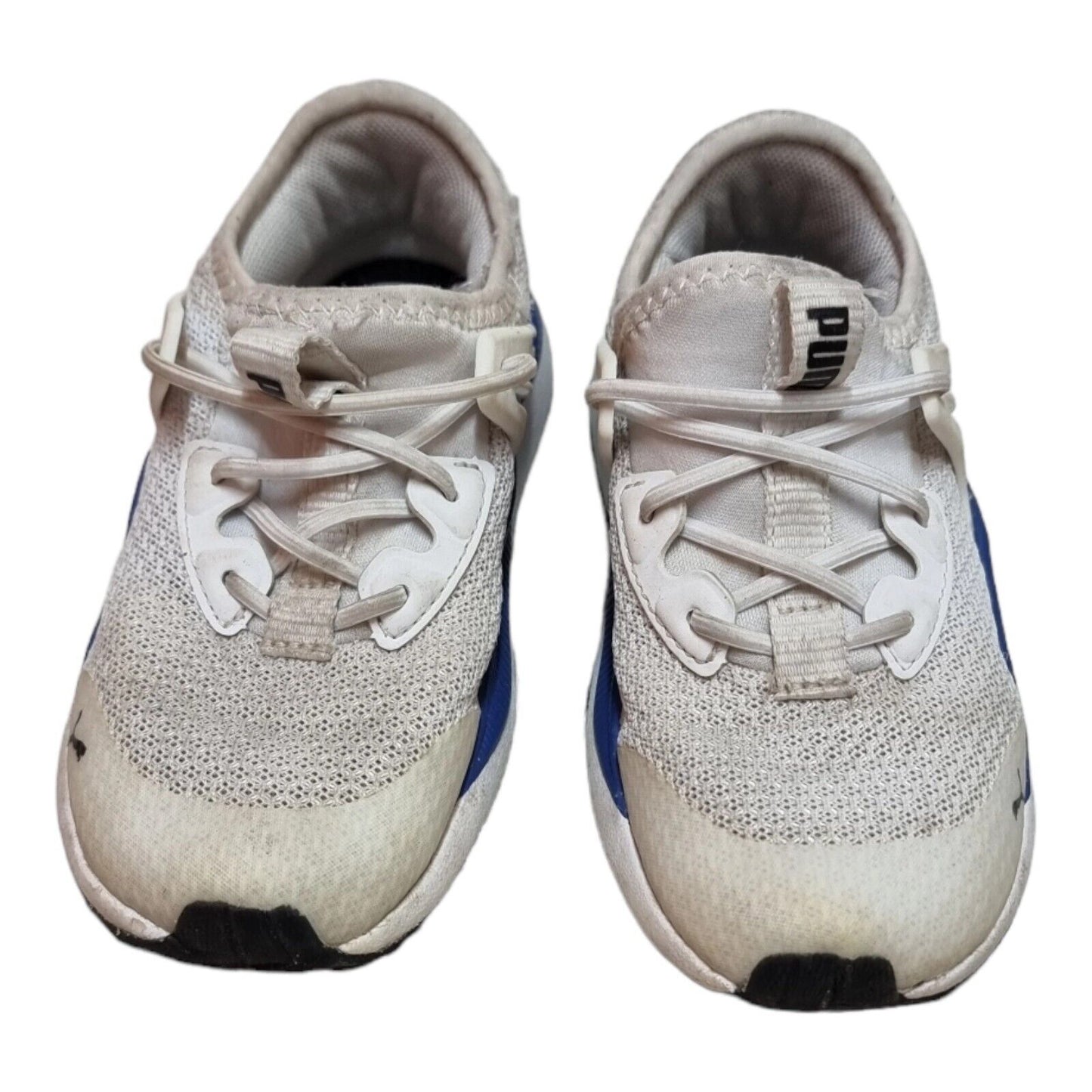 PUMA Toddler Infant Baby Boys Shoes White Runners Size 10C US, 9 UK, 27 EUR 👶