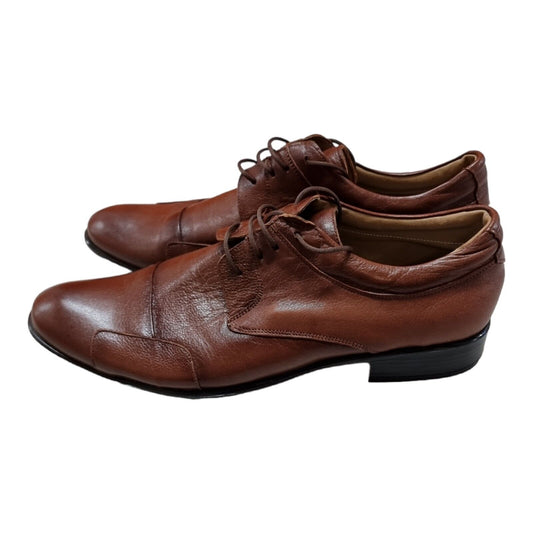 M.Y.M Comfort Air Shoes Mens Formal Leather Upper Brown Size 44 EUR -Brand NEW👞
