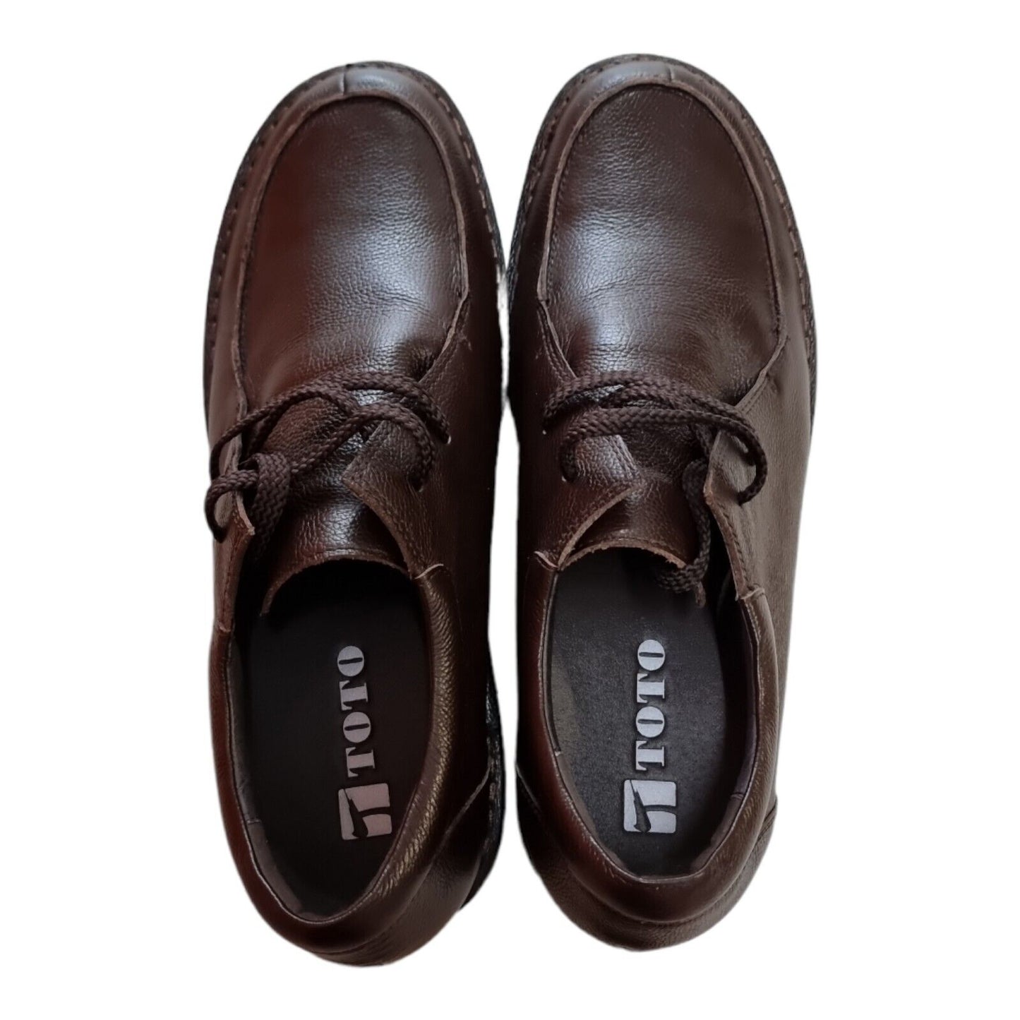 TOTO Shoes Mens Brown Leather Size 10 US & NEW Without Box 👞